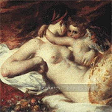 Nu impressionniste œuvres - Vénus et Cupidon corps féminin William Etty